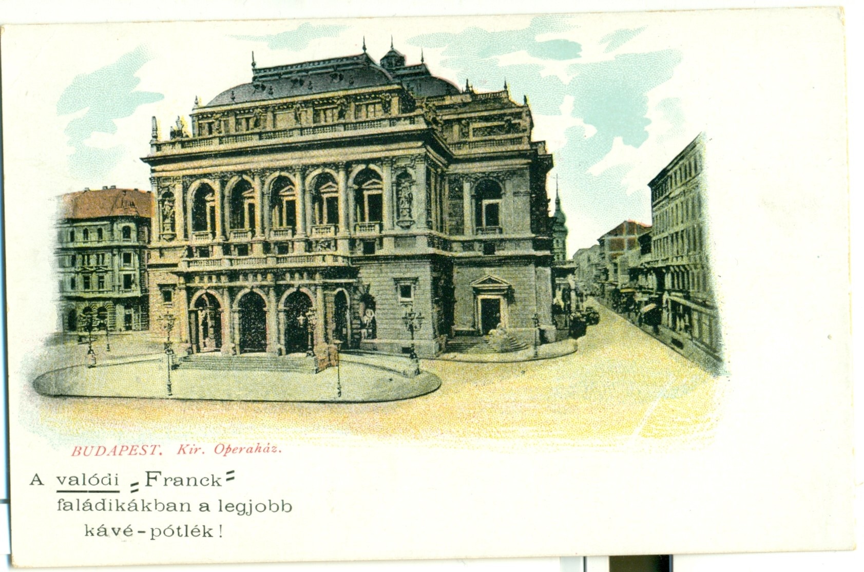 Királyi Operaház (Magyar Kereskedelmi és Vendéglátóipari Múzeum CC BY-NC-SA)