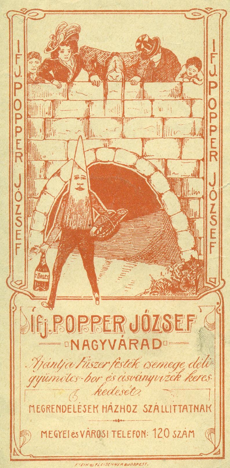Ifj Popper József vegyeskereskedése (Magyar Kereskedelmi és Vendéglátóipari Múzeum CC BY-NC-SA)