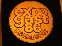 Emlék-, jutalomérem - Expogast - Luxembourg 1986