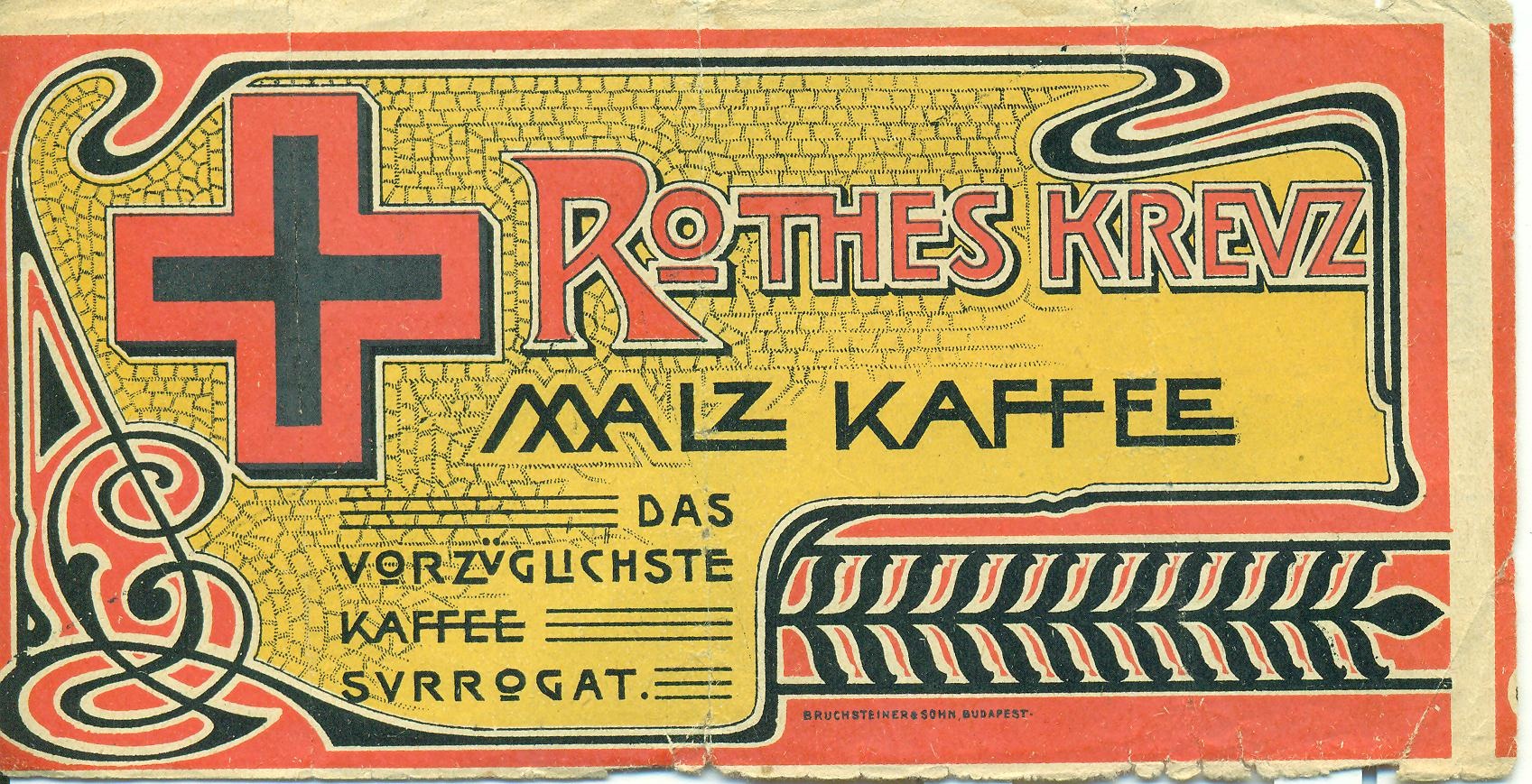 Rothes Krevz, Malz Kaffee (Magyar Kereskedelmi és Vendéglátóipari Múzeum CC BY-NC-SA)
