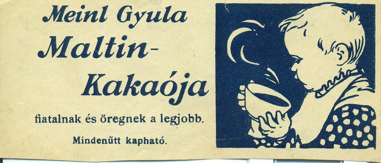 Meinl Gyula Maltin - kakaó (Magyar Kereskedelmi és Vendéglátóipari Múzeum CC BY-NC-SA)