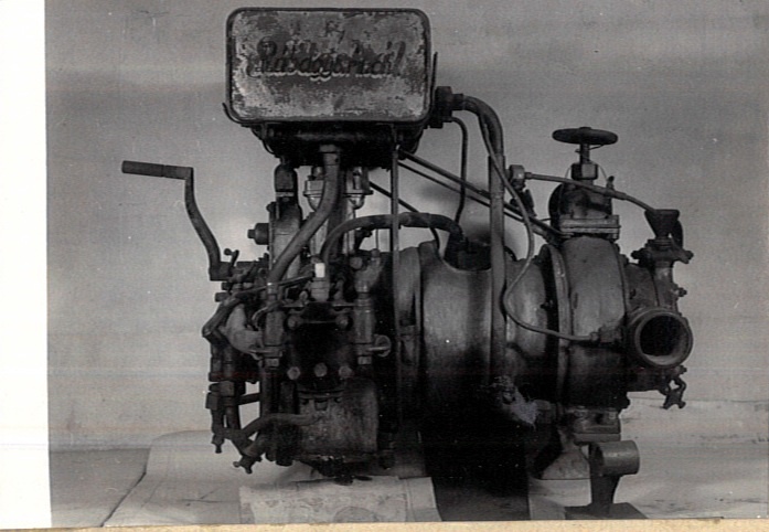 Seltenhofer-féle 600-as kismotorfecskendő (Katasztrófavédelem Központi Múzeuma CC BY-NC-SA)