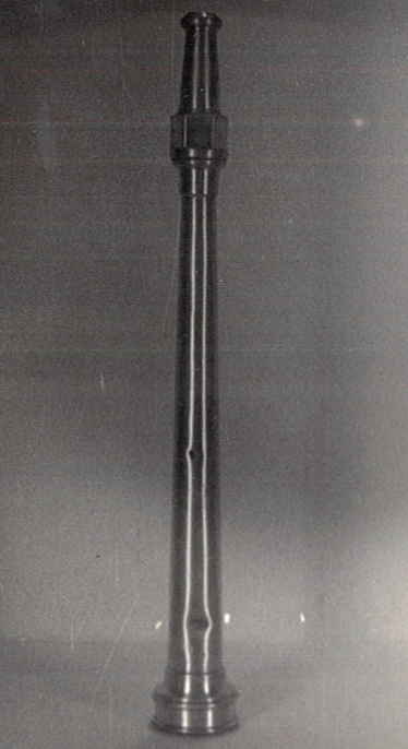 Gőzfecskendő és motoros szer sugárcsöve (Katasztrófavédelem Központi Múzeuma CC BY-NC-SA)