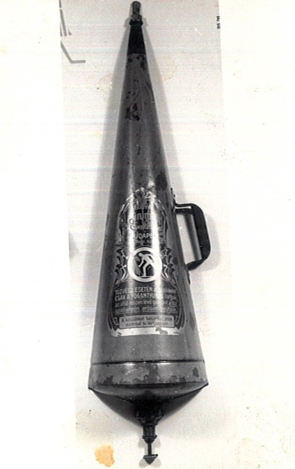 "MINIMAX" vegyi vízzeloltó (Katasztrófavédelem Központi Múzeuma CC BY-NC-SA)