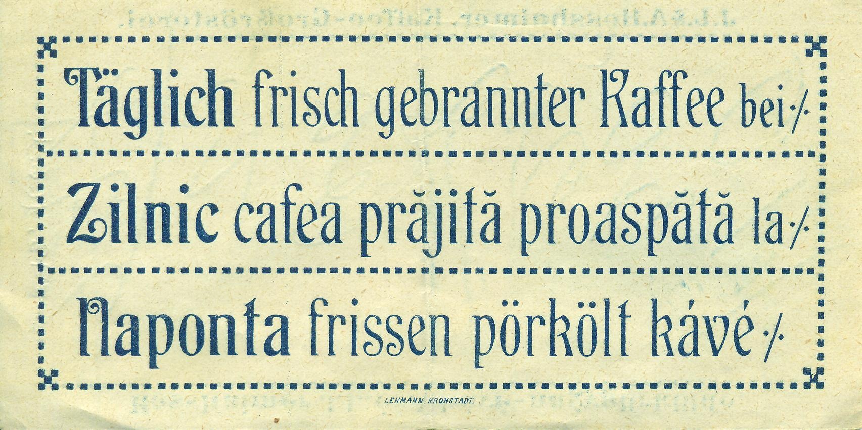 Hesshaimer J. L. és A. kávé-nagypörkölde (Magyar Kereskedelmi és Vendéglátóipari Múzeum CC BY-NC-SA)