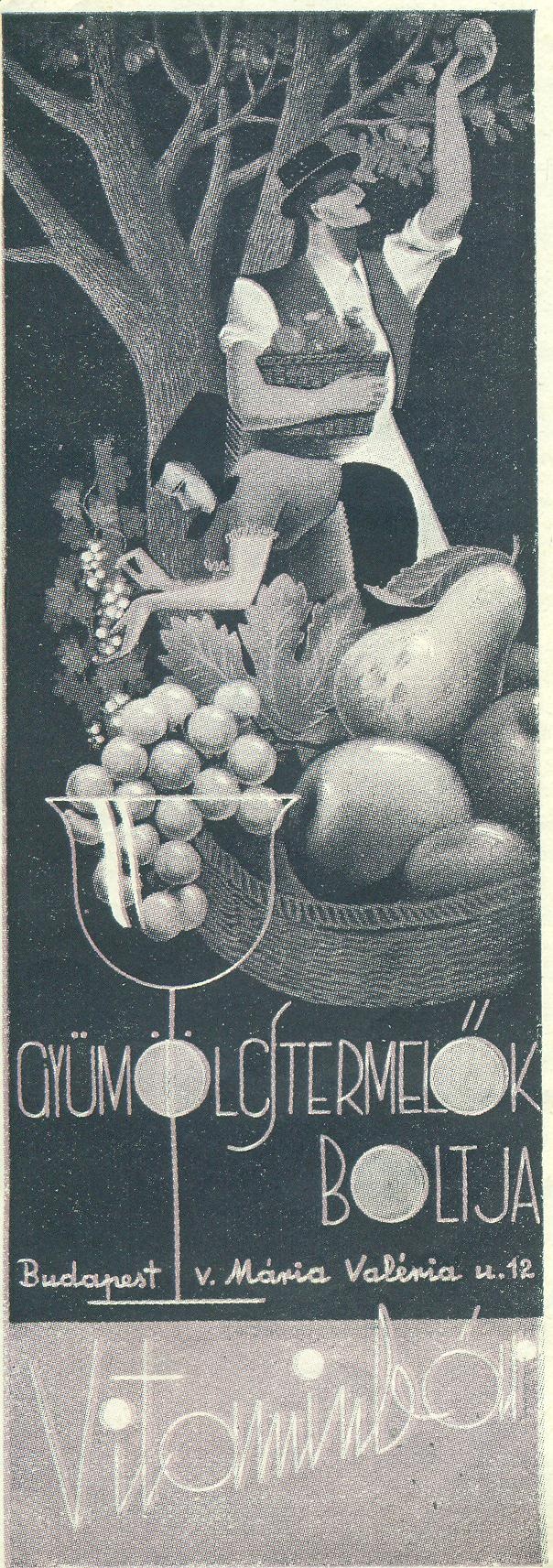 Gyümölcstermelők boltja (Magyar Kereskedelmi és Vendéglátóipari Múzeum CC BY-NC-SA)
