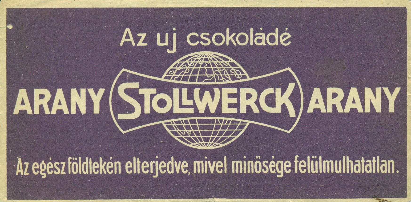 Stollwerck csokoládé (Magyar Kereskedelmi és Vendéglátóipari Múzeum CC BY-NC-SA)