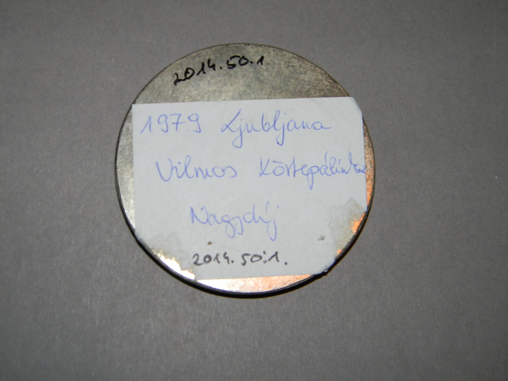 Nemzetközi Verseny Ljubljana emlék jutalomérme, 1979 (Magyar Kereskedelmi és Vendéglátóipari Múzeum CC BY-NC-SA)
