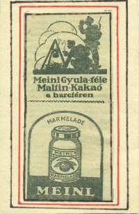 Meinl Gyula-féle Malfin-Kakaó és Marmalade