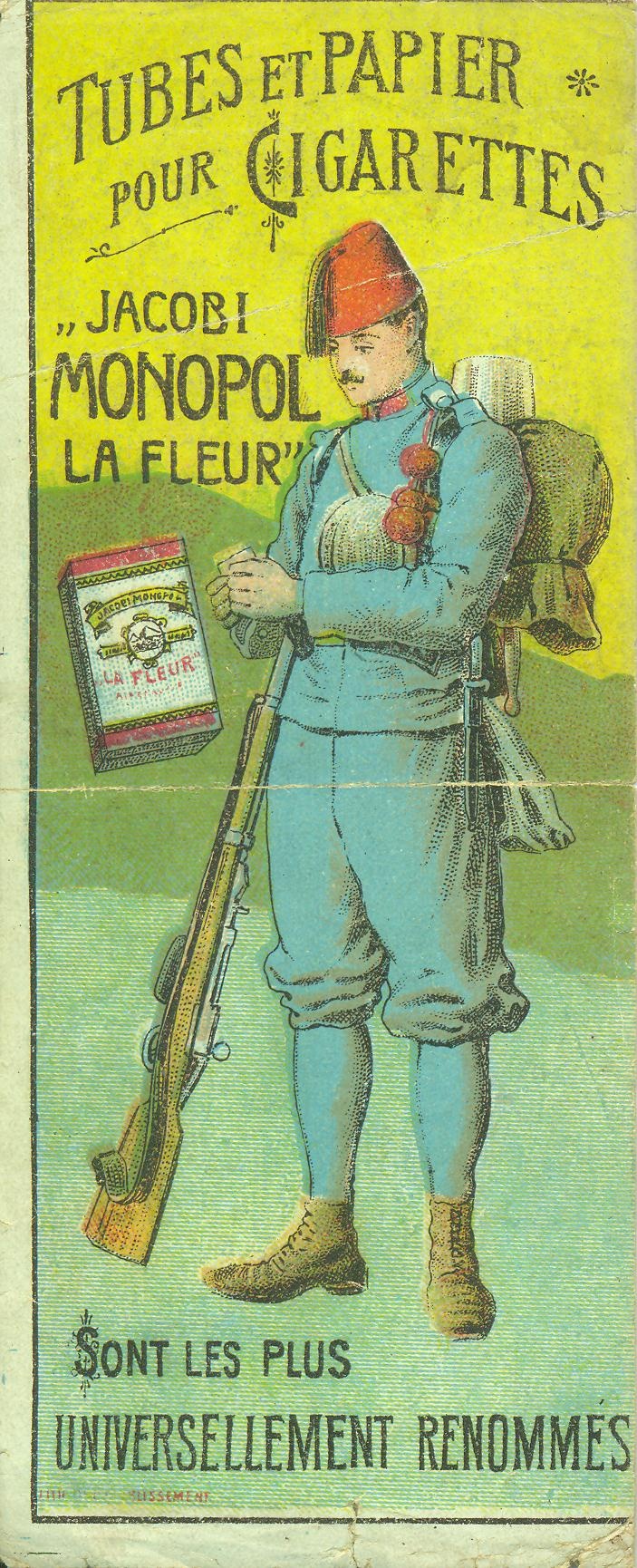 Jacobi Monopol La Fleur cigarettapapír és szűrő (Magyar Kereskedelmi és Vendéglátóipari Múzeum CC BY-NC-SA)