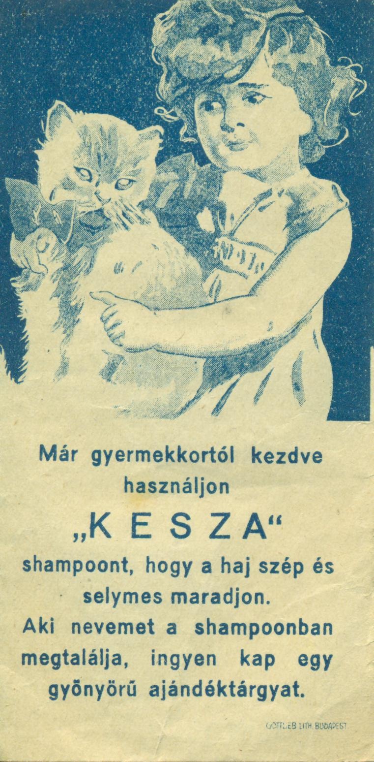 "Kesza"sampon (Magyar Kereskedelmi és Vendéglátóipari Múzeum CC BY-NC-SA)