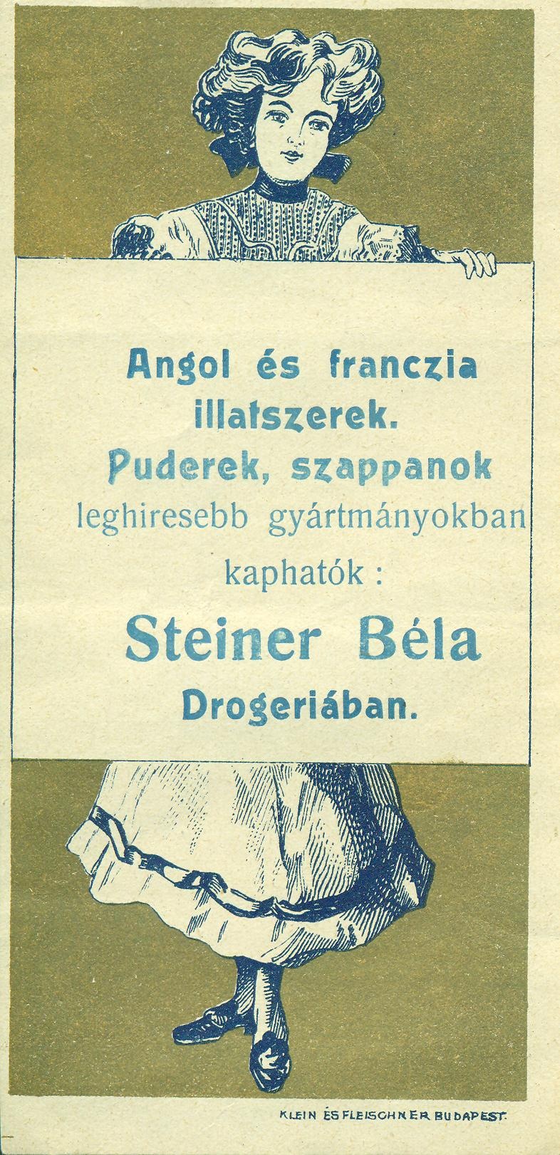 Steiner Béla Drogéria (Magyar Kereskedelmi és Vendéglátóipari Múzeum CC BY-NC-SA)