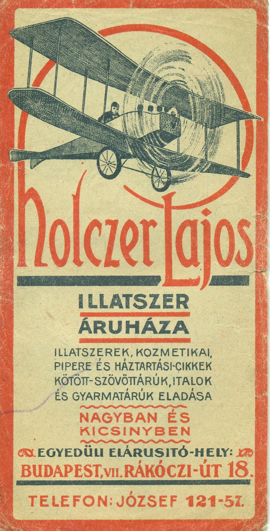 Holczer Lajos illatszer áruháza (Magyar Kereskedelmi és Vendéglátóipari Múzeum CC BY-NC-SA)