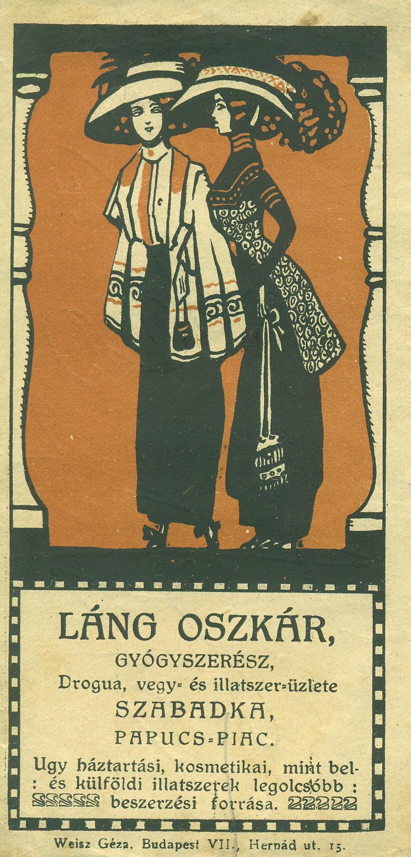 Láng Oszkár drogériája (Magyar Kereskedelmi és Vendéglátóipari Múzeum CC BY-NC-SA)