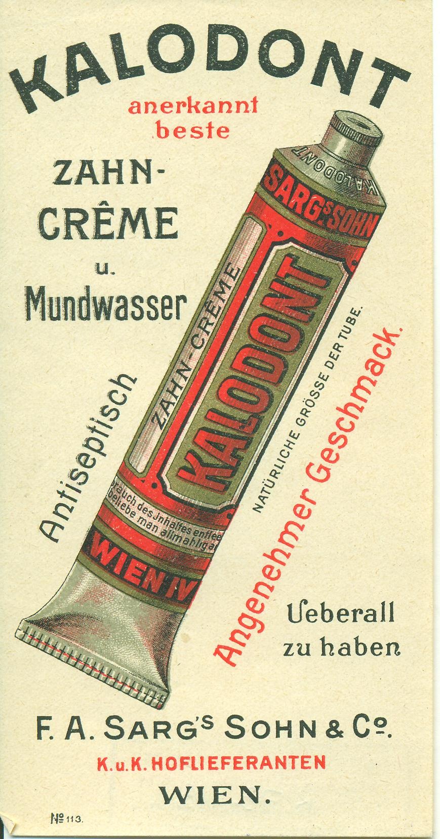 Kalodont fogkrém (Magyar Kereskedelmi és Vendéglátóipari Múzeum CC BY-NC-SA)
