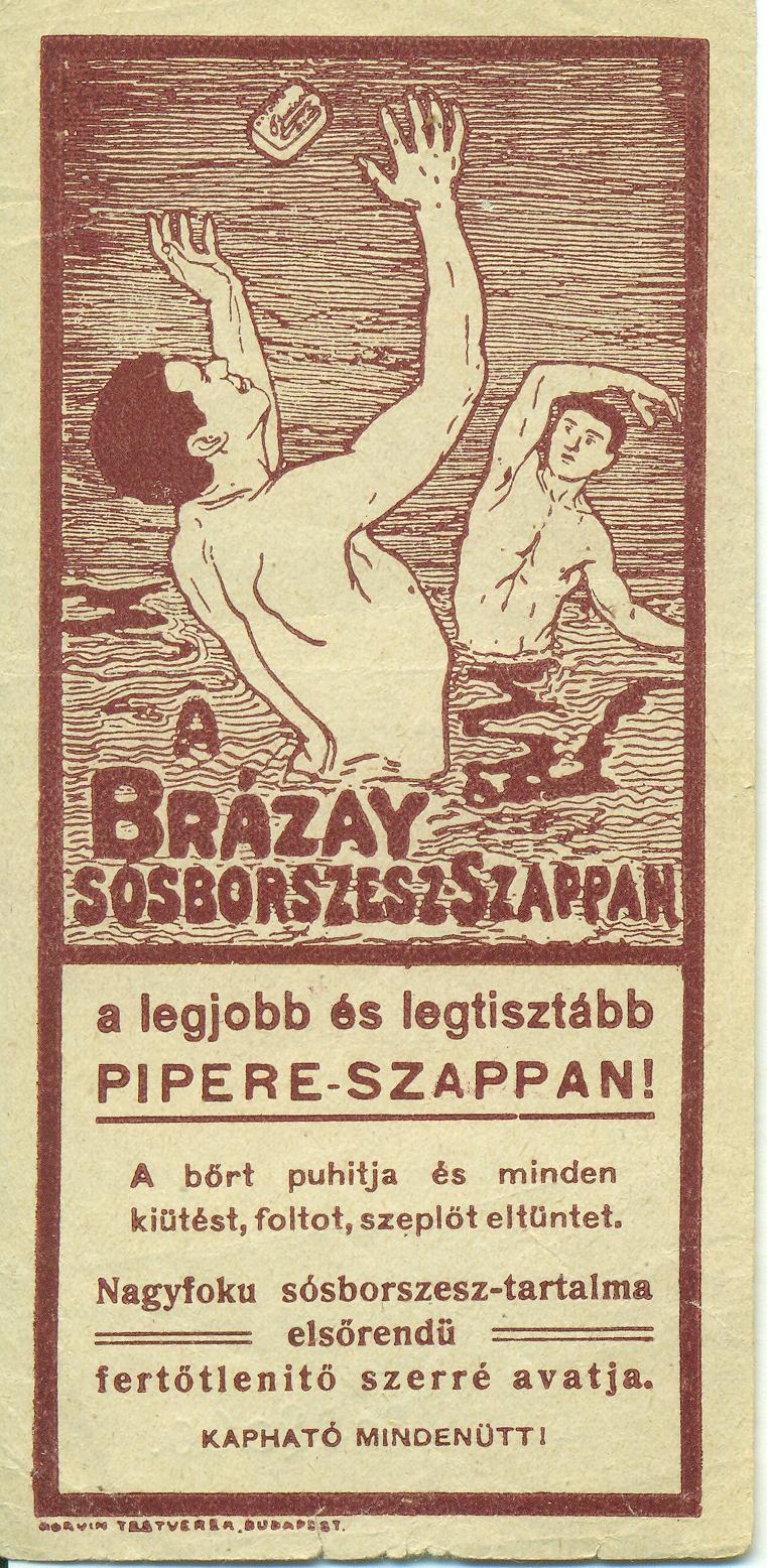 Brázay sósborszesz szappan (Magyar Kereskedelmi és Vendéglátóipari Múzeum CC BY-NC-SA)