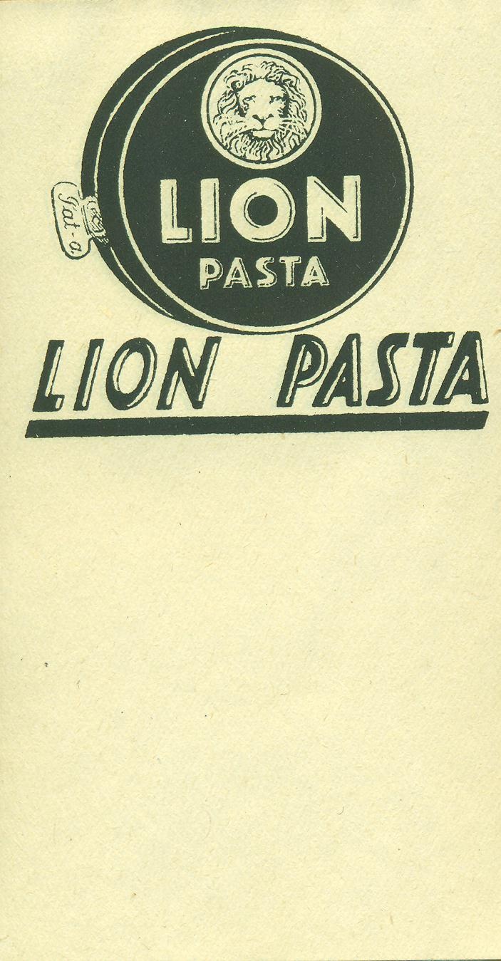 Lion pasta tömb (Magyar Kereskedelmi és Vendéglátóipari Múzeum CC BY-NC-SA)