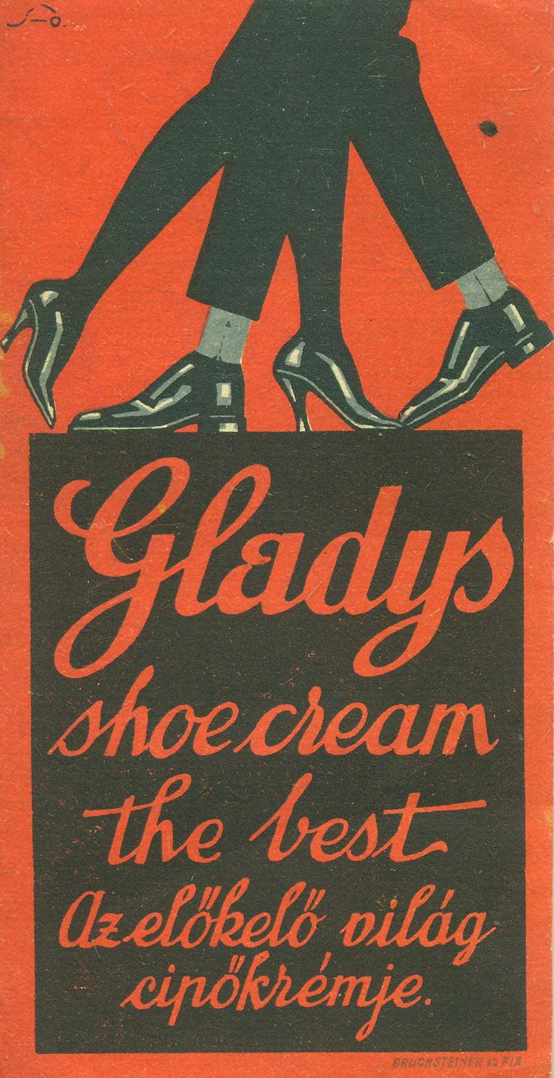 Gladys shoe cream (Magyar Kereskedelmi és Vendéglátóipari Múzeum CC BY-NC-SA)