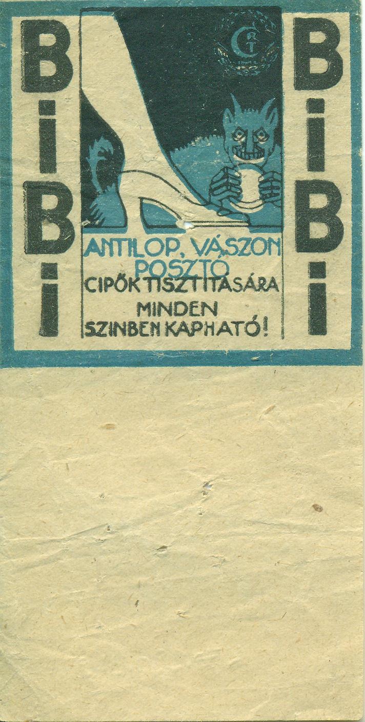 Bibi cipőtisztító (Magyar Kereskedelmi és Vendéglátóipari Múzeum CC BY-NC-SA)