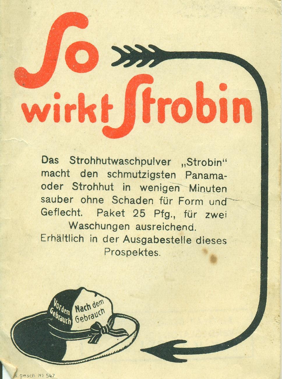 Strobin szalmakalap-mosószer (Magyar Kereskedelmi és Vendéglátóipari Múzeum CC BY-NC-SA)