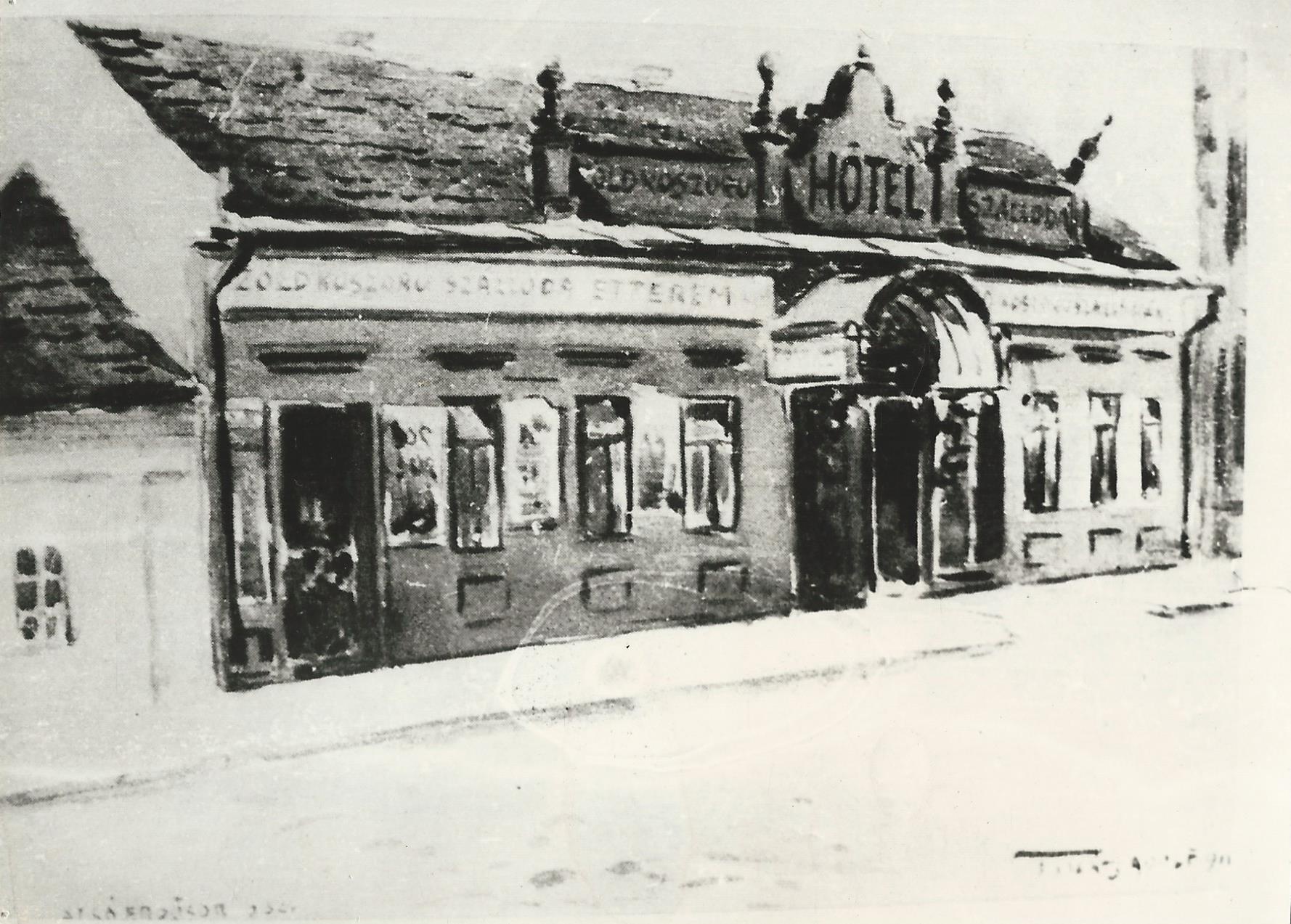 Zöldkoszorú szálloda (Magyar Kereskedelmi és Vendéglátóipari Múzeum CC BY-NC-SA)