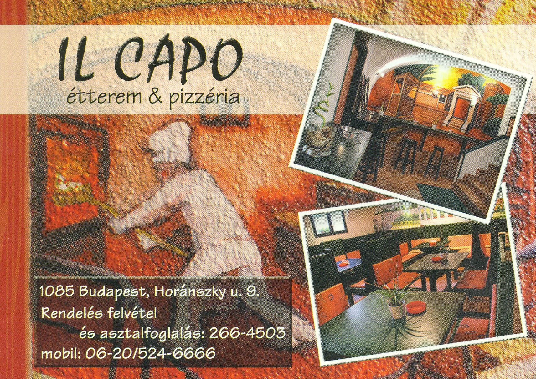 Il Capo étterem & pizzéria (Magyar Kereskedelmi és Vendéglátóipari Múzeum CC BY-NC-ND)