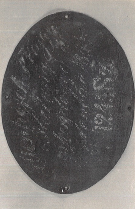 Seltenhofer fecskendőgyár felirata 1864-ből (Katasztrófavédelem Központi Múzeuma CC BY-NC-SA)
