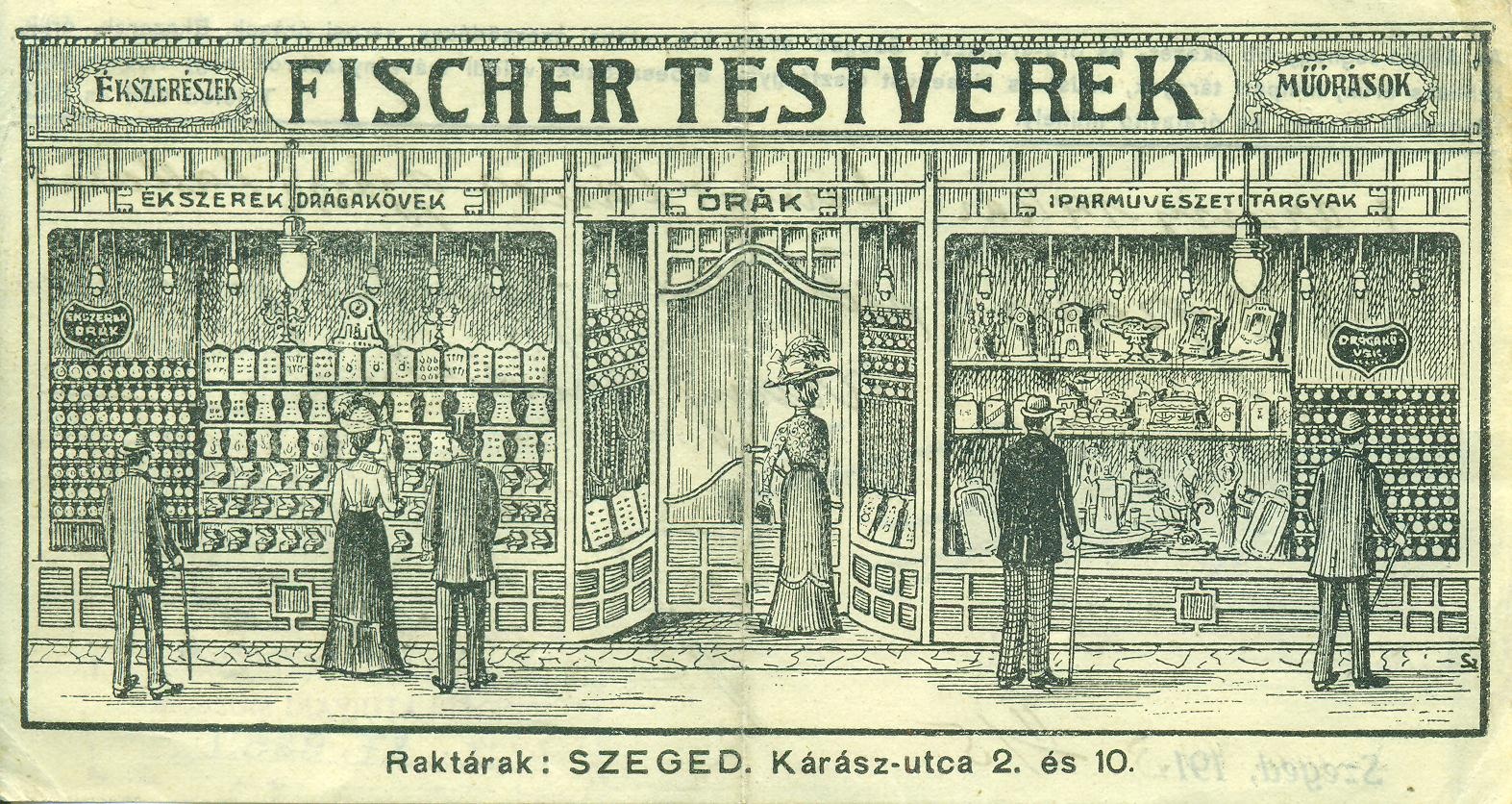 FISCHER TESTVÉREK (Magyar Kereskedelmi és Vendéglátóipari Múzeum CC BY-NC-SA)