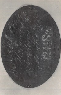 Seltenhofer fecskendőgyár felirata 1864-ből