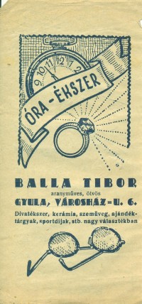 BALLA TIBOR aranyműves, ötvös