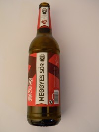 Szent András premium kézműves, meggyes sörös üveg