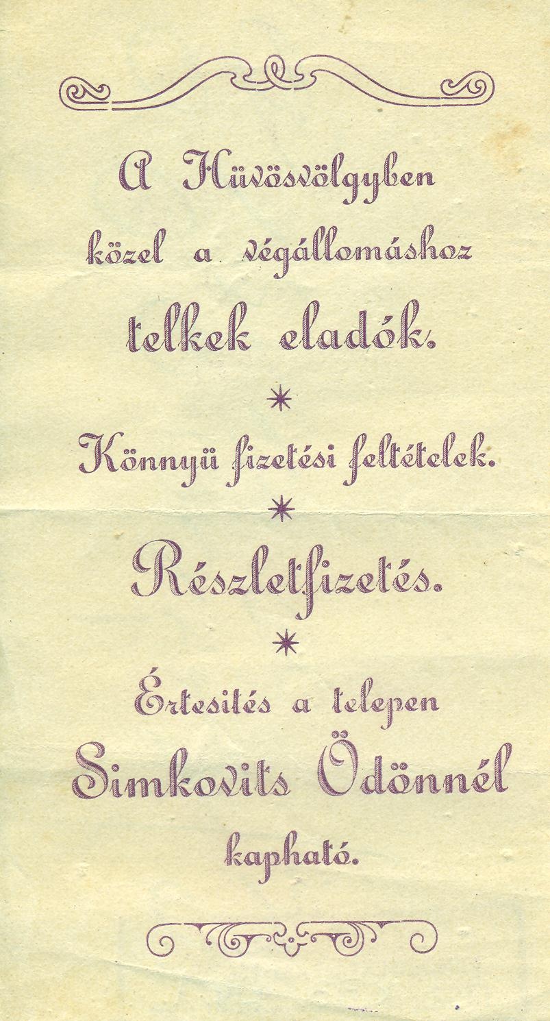 Sinkovits Ödön/Telkek eladók (Magyar Kereskedelmi és Vendéglátóipari Múzeum CC BY-NC-SA)