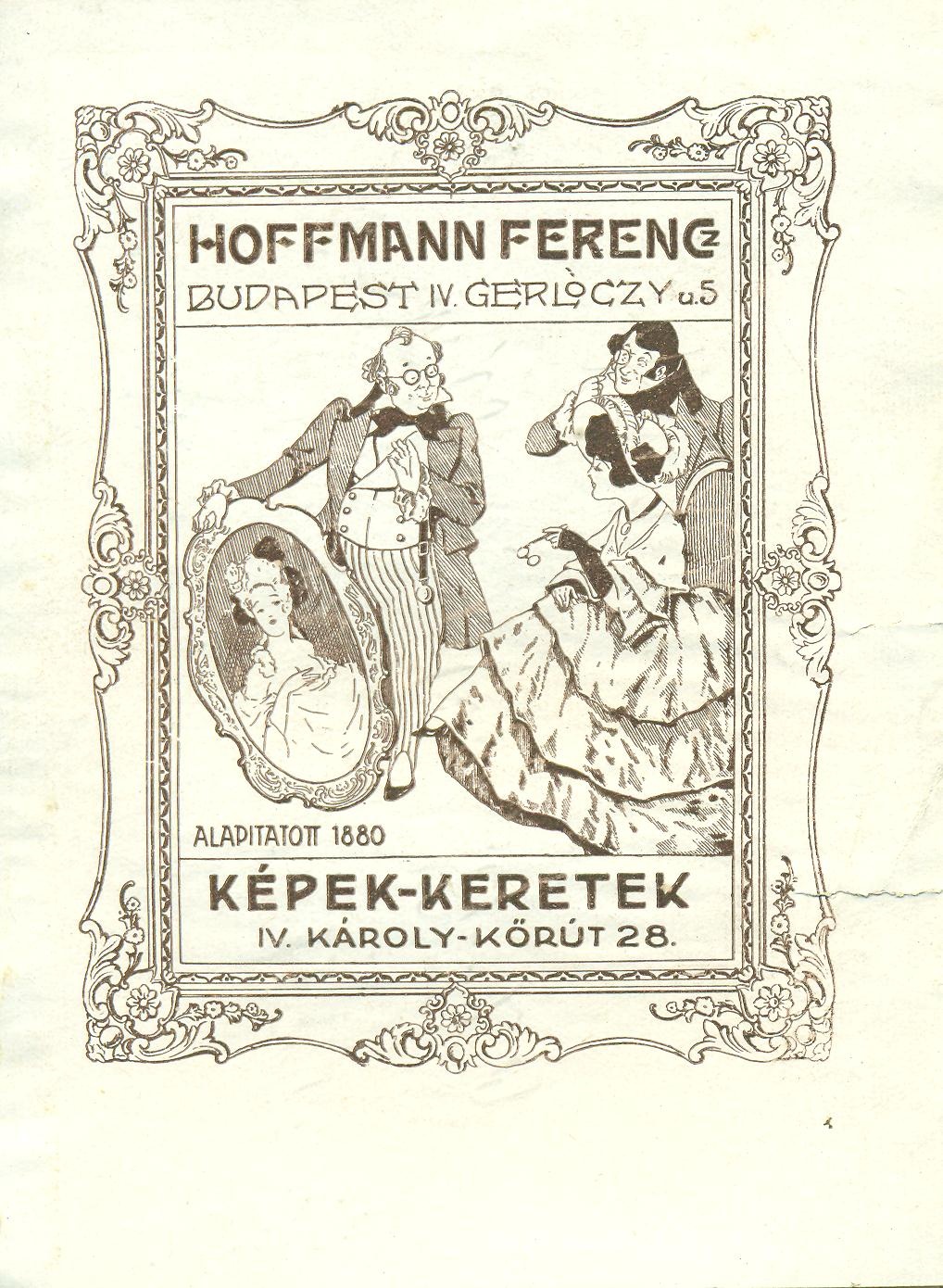 HOFFMANN FERENCZ KÉPEK-KERETEK (Magyar Kereskedelmi és Vendéglátóipari Múzeum CC BY-NC-SA)