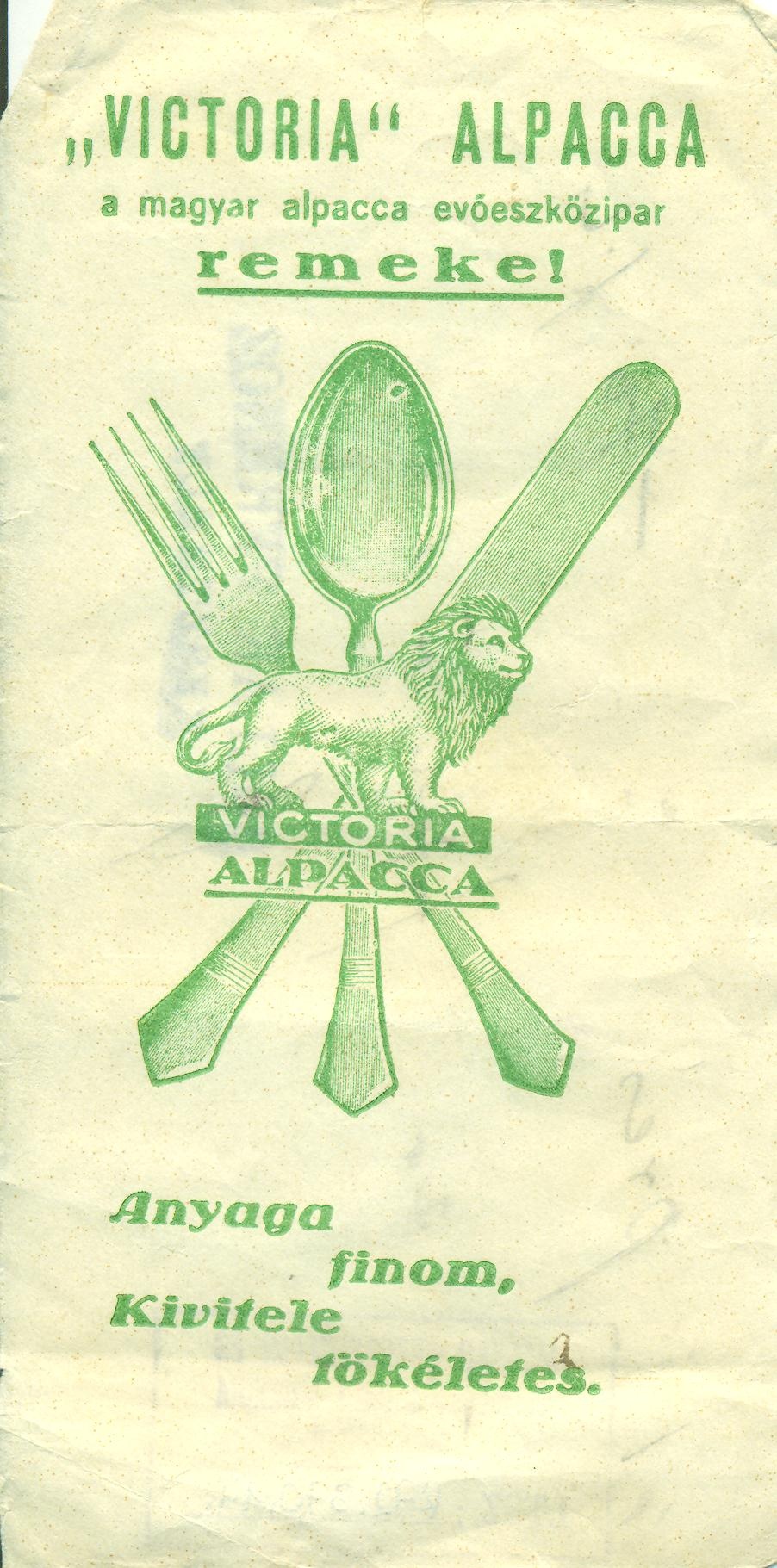 VIKTORIA ALPACCA, a magyar alpacca evőeszközipar (Magyar Kereskedelmi és Vendéglátóipari Múzeum CC BY-NC-SA)
