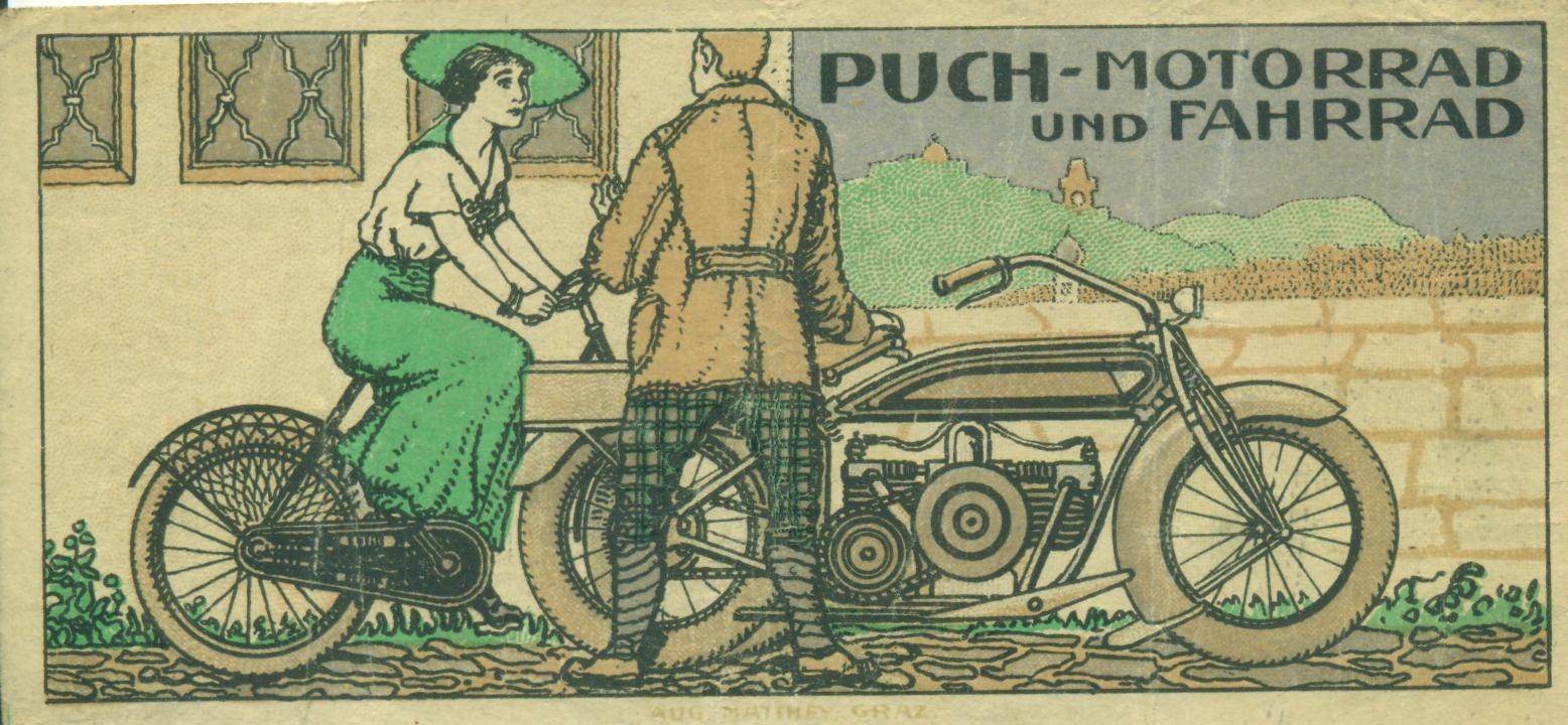 PUCH-MOTORRAD UND FAHRRAD (Magyar Kereskedelmi és Vendéglátóipari Múzeum CC BY-NC-SA)
