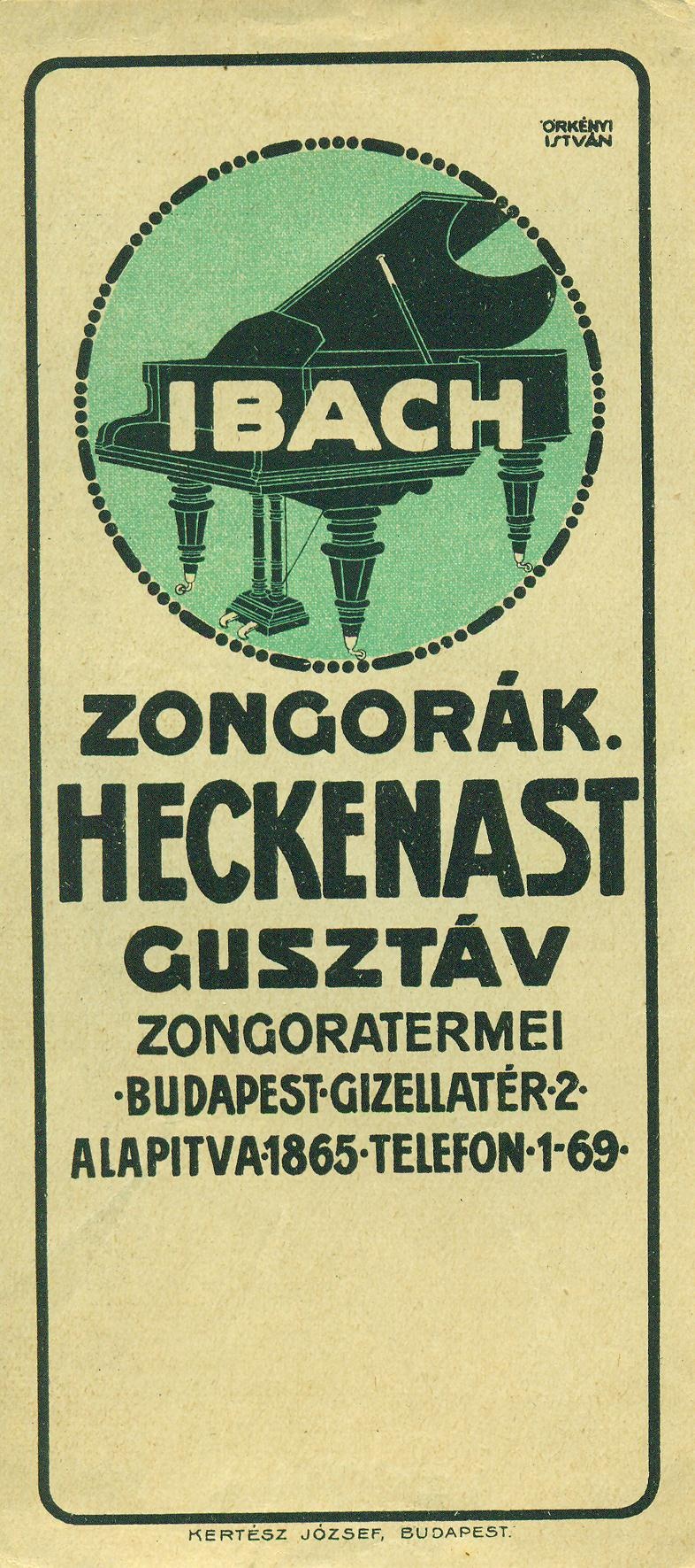 IBACH ZONGORÁK, HECKENAST GUSZTÁV ZONGORATERMEI (Magyar Kereskedelmi és Vendéglátóipari Múzeum CC BY-NC-SA)