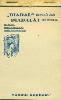 "DIADAL" BEVÉSŐ ZÁR