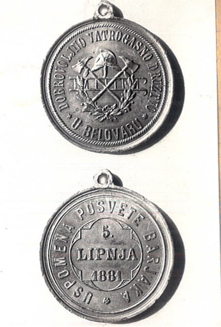 A belovári Ö.T.E. ötéves szolgálati érme (Katasztrófavédelem Központi Múzeuma CC BY-NC-SA)