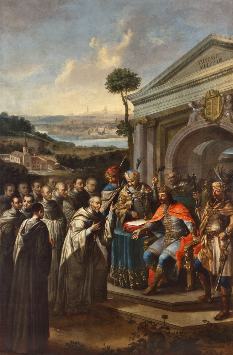 III. Béla megalapítja a szentgotthárdi ciszterci apátságot 1183-ban (Magyar Nemzeti Galéria CC BY-NC-SA)