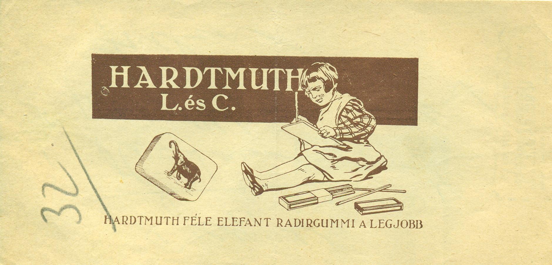 HARDTMUTH L. és C. FÉLE ELEFANT RADIRGUMMI A LEGJOBB (Magyar Kereskedelmi és Vendéglátóipari Múzeum CC BY-NC-SA)