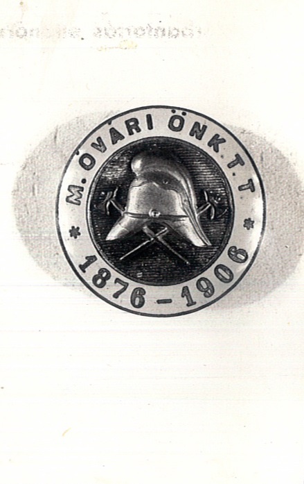 A Mosonmagyaróvári Önkéntes Tűzoltó Testület jelvénye 1906 (Katasztrófavédelem Központi Múzeuma CC BY-NC-SA)