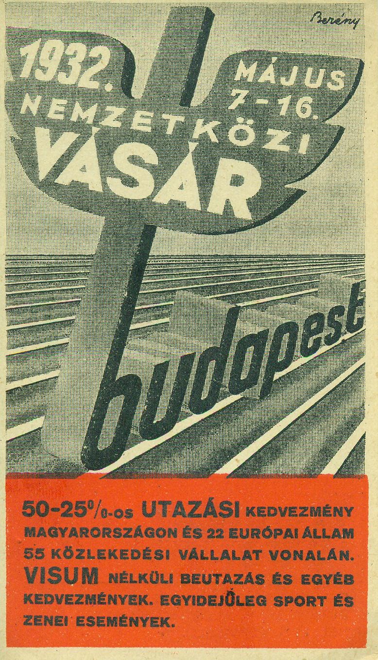 BUDAPESTI NEMZETKÖZI VÁSÁR 1932. MÁJUS 7-16. (Magyar Kereskedelmi és Vendéglátóipari Múzeum CC BY-NC-SA)