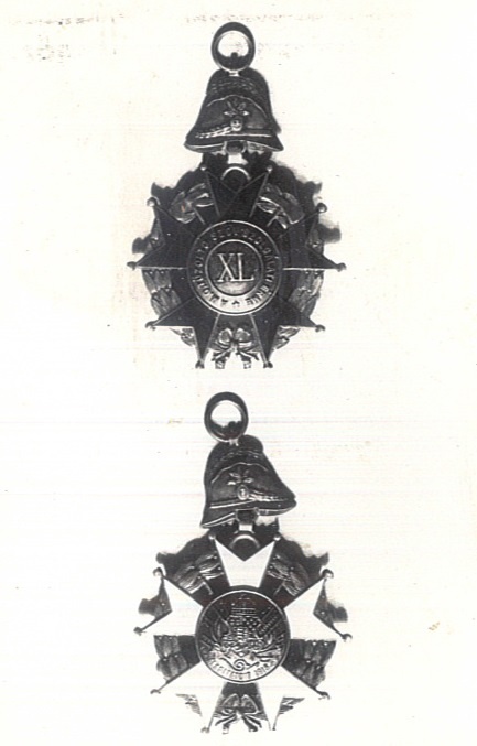 A MOTSZ XL. éves szolgálati érme 1916 (Katasztrófavédelem Központi Múzeuma CC BY-NC-SA)