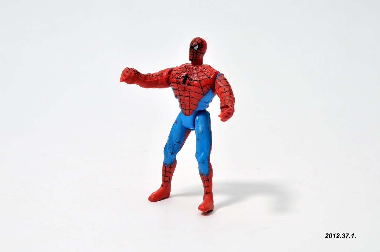 Játékfigura: pókember (Óbudai Múzeum CC BY-NC-SA)