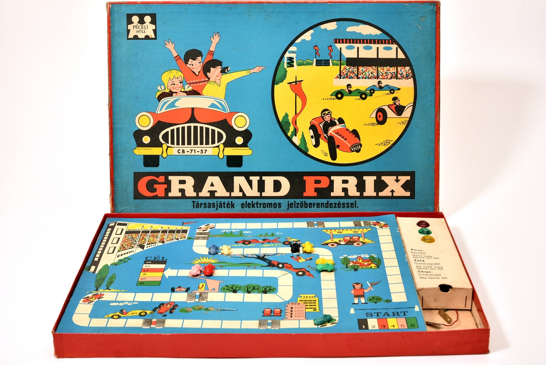 Társasjáték: Grand Prix (Óbudai Múzeum CC BY-NC-SA)