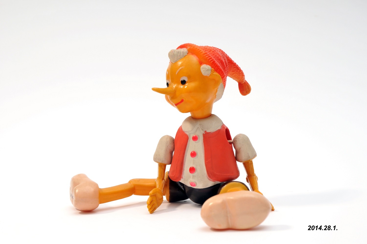 Pinokkió játékfigura (Óbudai Múzeum CC BY-NC-SA)