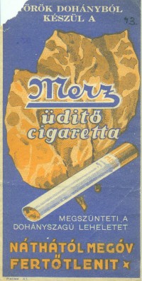 Merz üditő cigaretta