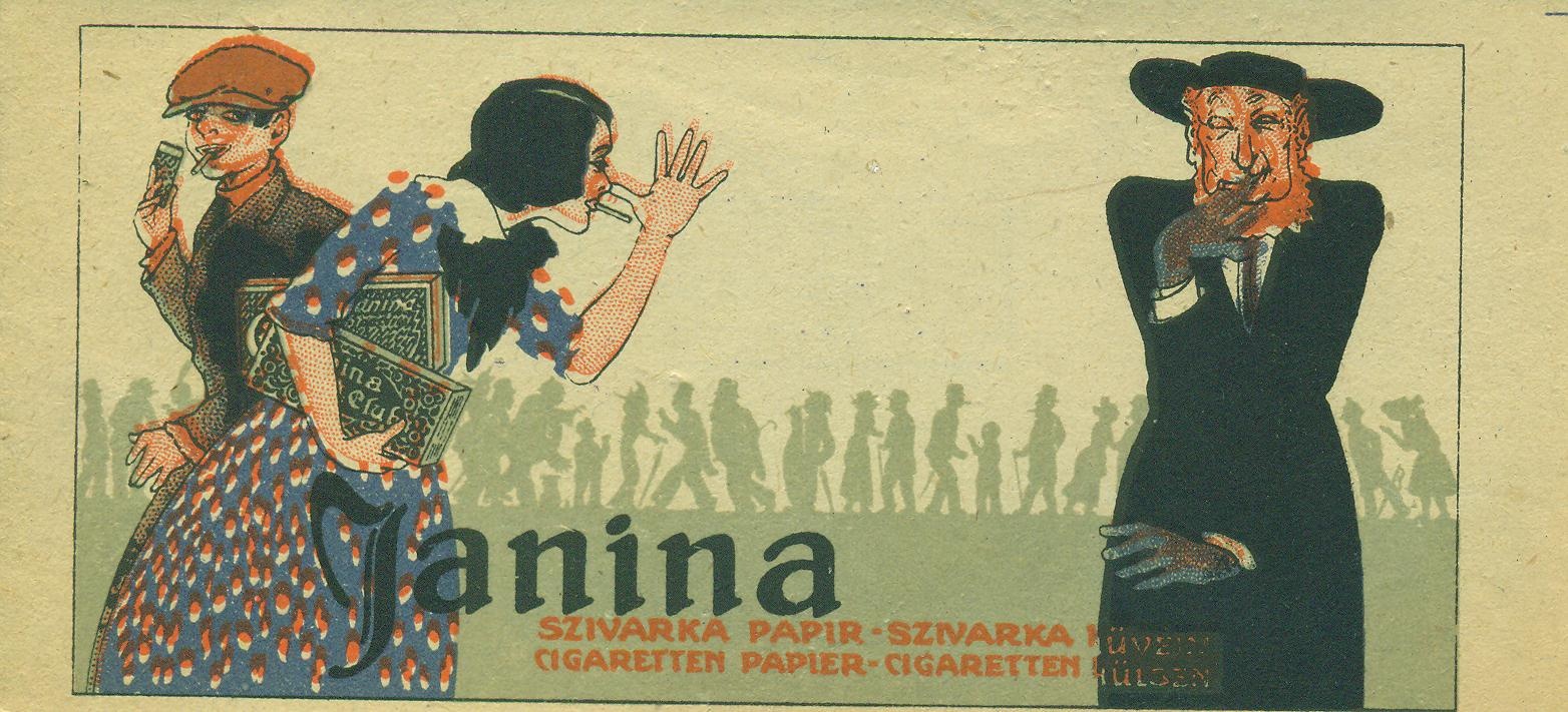 JANINA CIGARETTAPAPIR R.T. (Magyar Kereskedelmi és Vendéglátóipari Múzeum CC BY-NC-SA)
