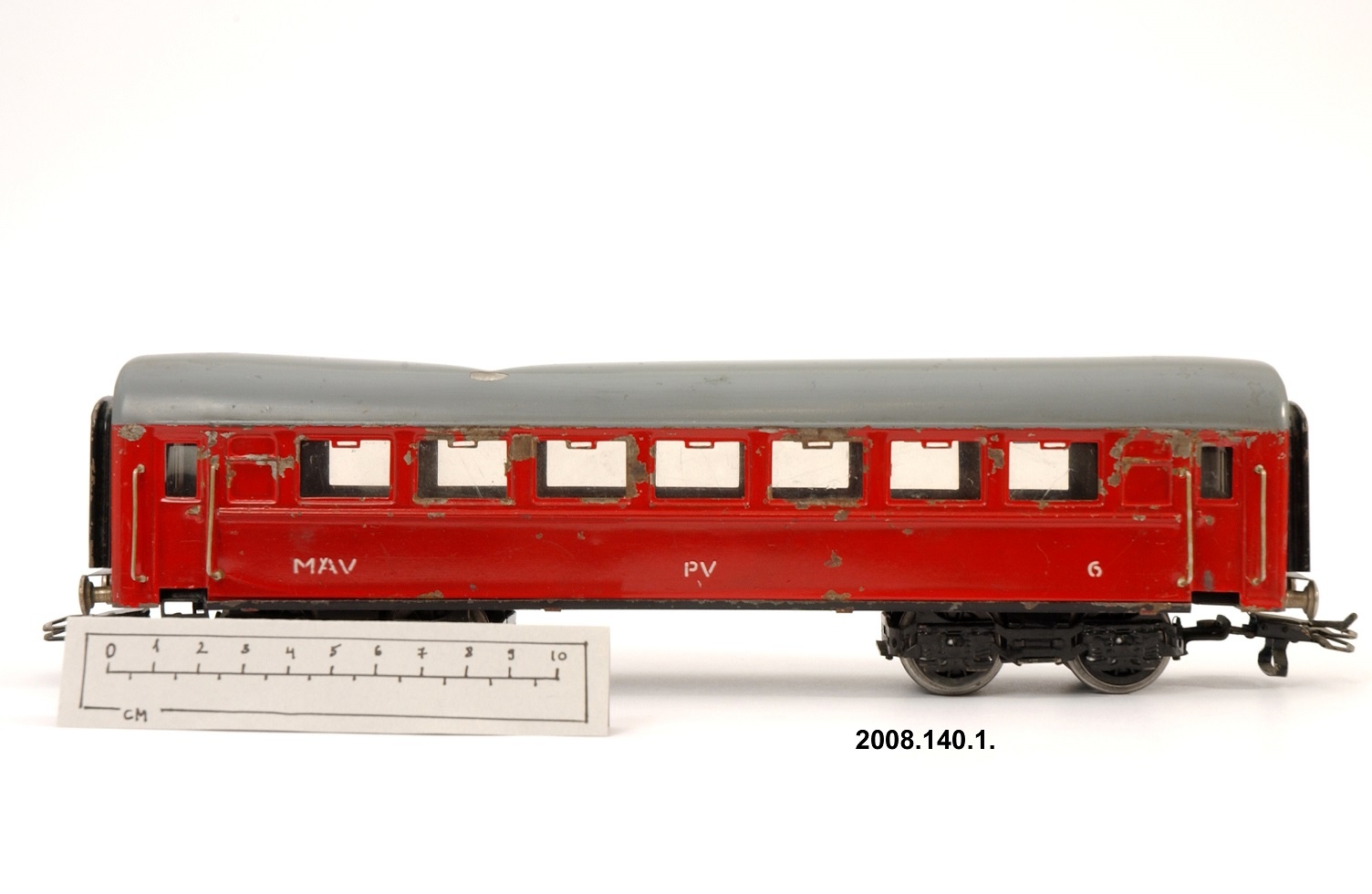 Játékvonat, tehervagon, "PV Pannonia" (Óbudai Múzeum CC BY-NC-SA)