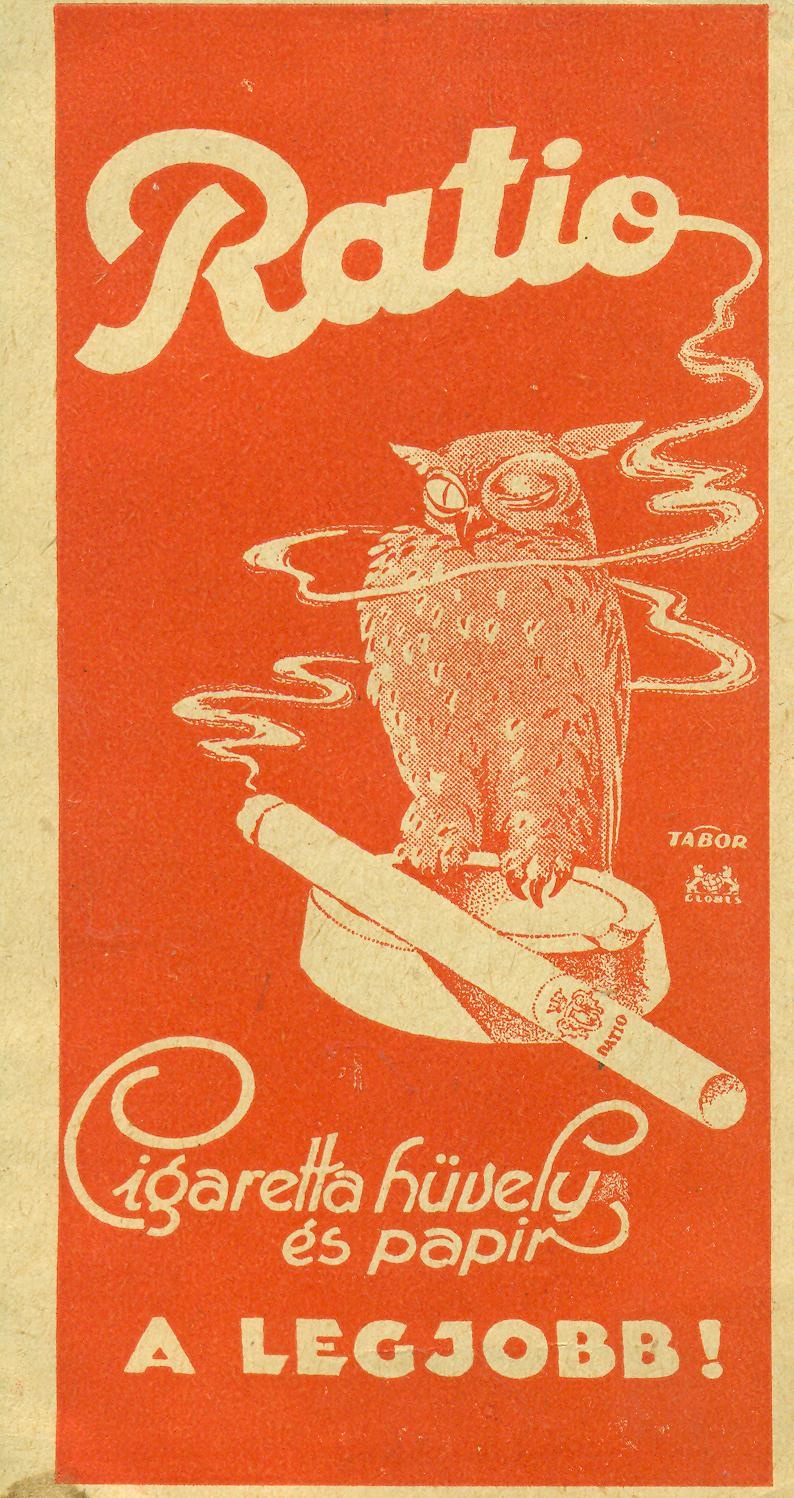 Ratio cigaretta hüvely és papir (Magyar Kereskedelmi és Vendéglátóipari Múzeum CC BY-NC-SA)